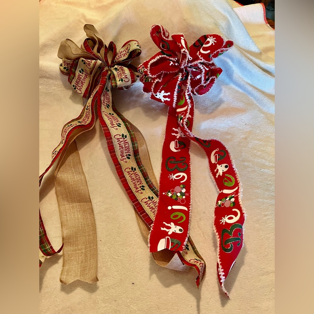 Handmade Christmas Bow Set